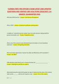 FLORIDA FIRE OFFICER 2 REVIEW EXAM LATEST 2026 UPDATED &NewLine;QUESTIONS AND VERIFIED 100&percnt; SOLUTIONS &lpar;2026&sol;2027&rpar; &vert;A&plus; &NewLine;GRADED &vert;GUARANTEED PASS