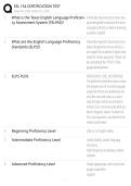 ESL 154 Certification Test EXAM STUDY GUIDE 2026&sol;2027 ACCURATE QUESTIONS WITH CORRECT DETAILED SOLUTIONS &vert;&vert; 100&percnt; GUARANTEED PASS NEWEST VERSION