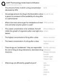 American Association of Nurse Practitioners &lpar;AANP&rpar; Pharmacology Board Certification Review EXAM STUDY GUIDE 2026&sol;2027 ACCURATE QUESTIONS WITH CORRECT DETAILED SOLUTIONS &vert;&vert; 100&percnt; GUARANTEED PASS NEWEST VERSION