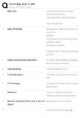 Criminology University of Maryland &lpar;UMD&rpar; Exam 1 EXAM STUDY GUIDE 2026&sol;2027 ACCURATE QUESTIONS WITH CORRECT DETAILED SOLUTIONS &vert;&vert; 100&percnt; GUARANTEED PASS NEWEST VERSION