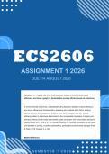 ECS2606 Assignment 1 2026 - Distinction &vert; Due 14 August 2026