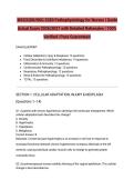 NSG3280&sol;NSG 3280 Pathophysiology for Nurses I Guide Actual Exam 2026&sol;2027 with Detailed Rationales &vert; 100&percnt; Verified &vert; Pass Guaranteed
