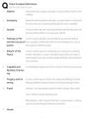 Police Scotland Definitions EXAM STUDY GUIDE 2026&sol;2027 ACCURATE QUESTIONS WITH CORRECT DETAILED SOLUTIONS &vert;&vert; 100&percnt; GUARANTEED PASS NEWEST VERSION