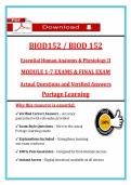 BIOD 152 Module 1-7 Exams & Final Exam &lpar;Latest 2026&sol;2027 Update&rpar; Portage Learning &ndash; Actual Questions & Rationalized Answers 