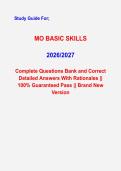 Missouri &lpar;MO&rpar; Basic Skills Exam Questions & Answers PDF &vert; Complete Practice Test 