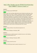 Basic X-Ray Machine operator BXMO EXAM Questions&NewLine;with CORRECT Answers &lpar;Grade A&plus;&rpar;