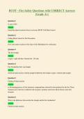 BCOT - Fire Safety Questions with CORRECT Answers&NewLine;&lpar;Grade A&plus;&rpar;