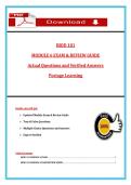 BIOD 101 Module 6 Exam & Review Guide &lpar;Latest 2026&sol;2027 Update&rpar; Portage Learning &ndash; Actual Questions & Rationalized Answers