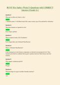 BCOT Fire Safety &lpar;Week 5&rpar; Questions with CORRECT&NewLine;Answers &lpar;Grade A&plus;&rpar;