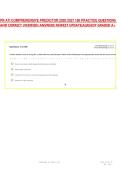 PN ATI COMPREHENSIVE PREDICTOR 2026 2027 180 PRACTICE QUESTIONS AND CORRECT &lbrace;VERIFIED&rcub; ANSWERS NEWEST UPDATE&vert;ALREADY GRADED A&plus;&NewLine;