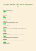 BCOT Test 3 Questions with CORRECT Answers &lpar;Grade&NewLine;A&plus;&rpar;