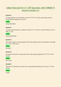 SACA C-207 Questions with CORRECT&NewLine;Answers &lpar;Grade A&plus;&rpar;