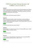 CEPSCI Exam Study Materials Questions with&NewLine;CORRECT Answers &lpar;Grade A&plus;&rpar;