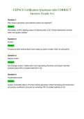 CEPSCI Certification Questions with CORRECT&NewLine;Answers &lpar;Grade A&plus;&rpar;