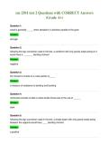 cm 2501 test 2 Questions with CORRECT Answers&NewLine;&lpar;Grade A&plus;&rpar;