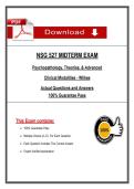 NSG 527 Midterm Exam &lpar;Latest 2026&sol;2027 Update&rpar; Actual Questions & Rationalized Answers&comma; 100&percnt; Guarantee Pass - Wilkes