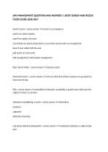 SAR MANAGEMENT QUESTIONS AND ANSWERS &vert; LATEST SEARCH AND RESCUE STUDY GUIDE 2026&sol;2027