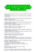 ONTARIO PRIVATE INVESTIGATOR EXAM LATEST UPDATE 2024-2025 ACTUAL EXAM 120 QUESTIONS AND 100&percnt; VERIFIED CORRECT ANSWERS GUARANTEED A&plus;&NewLine;&NewLine;
