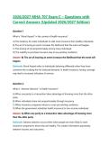 2026 MHA 707 Exam C &ndash; Questions with Correct Answers &lpar;Updated 2026&sol;2027 Edition&rpar;