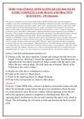 NFHS VOLLEYBALL OFFICIATING RULES 2026 STUDY&NewLine;GUIDE COMPLETE GAME RULES AND PRACTICE&NewLine;QUESTIONS - 150 Questions