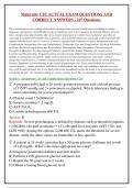 Maternity CJE ACTUAL EXAM QUESTIONS AND&NewLine;CORRECT ANSWERS - 247 Questions