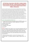 CJE Med-Surg 1 Exam Review 2025-2026 &vert; Complete Updated&NewLine;Real Exam Bank With 100&percnt; Verified Questions & High-Level&NewLine;Correct Answers &vert; Guaranteed Pass Medical-Surgical Mastery&NewLine;Edition - 250 Questions