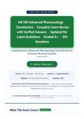 NR 504 Advanced Pharmacology Exam Prep - Latest Verified Q&A with Rationales