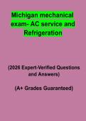 Michigan Mechanical Exam &ndash; AC Service & Refrigeration PDF &vert; Practice Questions&comma; Test Bank & HVAC License Prep