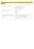 UNIV 104 chapter 6 practice quiz ACTUAL UPDATED QUESTIONS AND CORRECT &NewLine;ANSWERS 