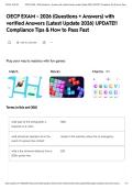 OECP EXAM - 2026 &lpar;Questions &plus; Answers&rpar; with verified Answers &lpar;Latest Update 2026&rpar; UPDATE&excl;&excl; Compliance Tips & How to Pass Fast&NewLine;&NewLine;&NewLine;