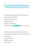 PEDS EXAM 3&vert;COMPREHENSIVE Q&A&NewLine;FOR CERTIFICATION SUCCESS 2026