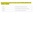 Bio 213 Final Exam &lpar;Liberty University&rpar; ACTUAL UPDATED QUESTIONS AND &NewLine;CORRECT ANSWERS 