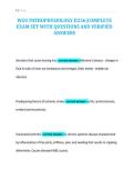 WGU PATHOPHYSIOLOGY D236&vert;COMPLETE&NewLine;EXAM SET WITH QUESTIONS AND VERIFIED&NewLine;ANSWERS