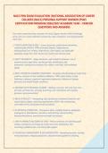 A PACKAGE DEAL FOR NACC PSW EXAM QUESTIONS AND DETAILED VERIFIED ANSWERS &lpar;ALL YOU NEED FOR A GUARANTEED PASS A&plus;&rpar; GOOD LUCK &excl;