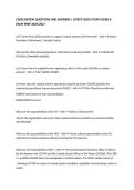 CSOSS REVIEW QUESTIONS AND ANSWERS &vert; LATEST CSOSS STUDY GUIDE & EXAM PREP 2026&sol;2027