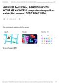 NURS 5220 Test 2 EXAM&comma; &vert;&vert; QUESTIONS WITH ACCURATE ANSWERS &vert;&vert; comprehensive questions and verified answers &vert; GET IT RIGHT &vert;2026&excl;&NewLine;&NewLine;&NewLine;