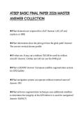 ATSEP BASIC FINAL PAPER 2026 MASTER&NewLine;ANSWER COLLECTION&NewLine;