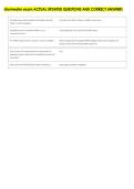 stormwater exam ACTUAL UPDATED QUESTIONS AND CORRECT ANSWERS 