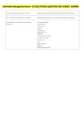 Stormwater Management Exam 1 ACTUAL UPDATED QUESTIONS AND CORRECT ANSWERS 