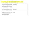 SPCE 611 exam 4 ACTUAL UPDATED QUESTIONS AND CORRECT ANSWERS