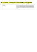 SPCE 611 Exam 1 ACTUAL UPDATED QUESTIONS AND CORRECT ANSWERS 