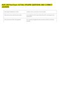MATL 240 Final Exam ACTUAL UPDATED QUESTIONS AND CORRECT &NewLine;ANSWERS 