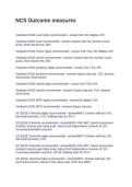 NCS Outcome measures&period; Questions with Correct Answers