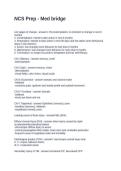 NCS Prep - Med bridge&period; Questions and Answers