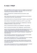 R&period; NCS T PREP&period; QUESTIONS AND ANSWERS 2026