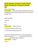 Earth Science Connect Earth History Exam Questions & Answers &lpar;Grade A&plus;&rpar;&period;docx&NewLine;&NewLine;