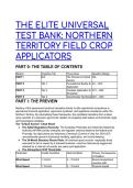 2026&sol;2027 Northern Territory Field Crop Applicators Elite Universal Test Bank &lpar;Q&A &plus; Expert Analysis&rpar;