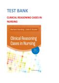 Test Bank for Clinical Reasoning Cases in Nursing&comma; 8th Edition By Mariann M&period; Harding&semi; Julie S&period; Snyder&vert; 9780323831734&vert; All Chapters 1-15&vert; LATEST