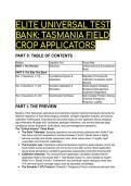 2026&sol;2027 ELITE S-Tier Test Bank&colon; Tasmania Field Crop Applicators &lpar;AgVet Certification & Spray Calibration&rpar;