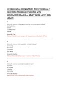 ICC RESIDENTIAL COMBINATION INSPECTOR EXAM 2 &NewLine;QUESTIONS AND CORRECT ANSWER WITH &NewLine;EXPLANATION GRADED A&plus; STUDY GUIDE LATEST 2026 &NewLine;UPDATE  